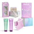 Glowxie Pedicure Set - 4-Piece Foot Care Kit with Glass File & Scrub