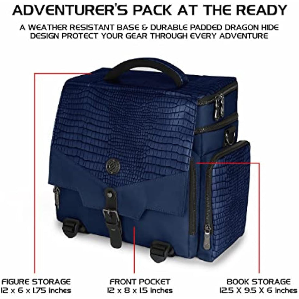 ENHANCE RPG Adventurer's Bag – Dragon Hide DND Case with Mat Holder