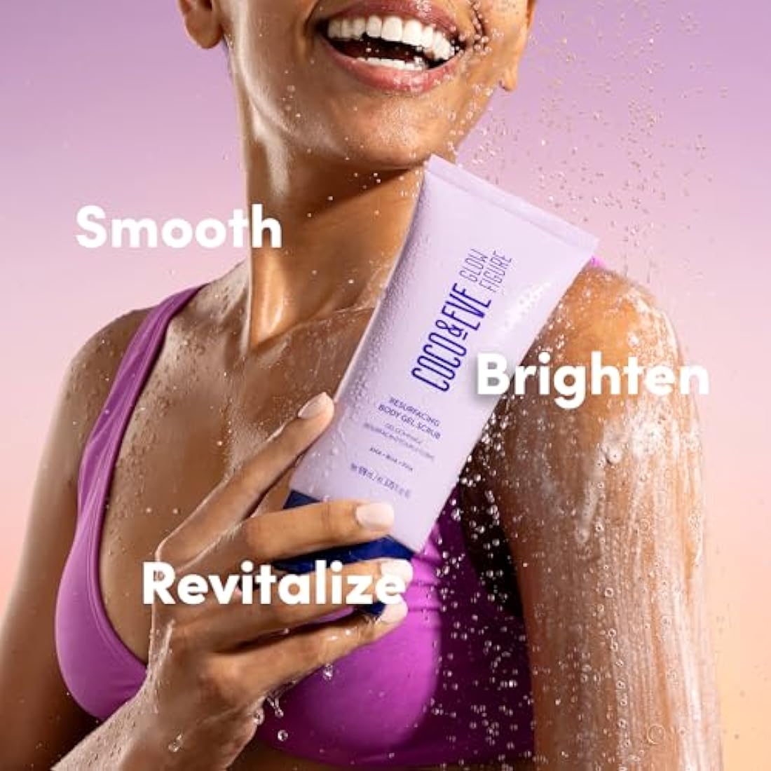 Coco & Eve Resurfacing Body Gel Scrub – AHA & BHA Exfoliator (170ml)