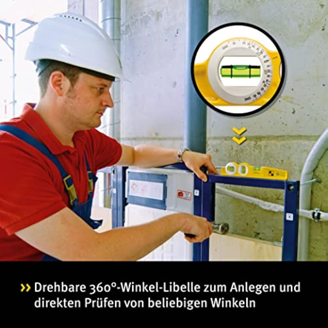 Stabila 81 SV REM W360 Torpedo Spirit Level with Bag - 25cm Yellow