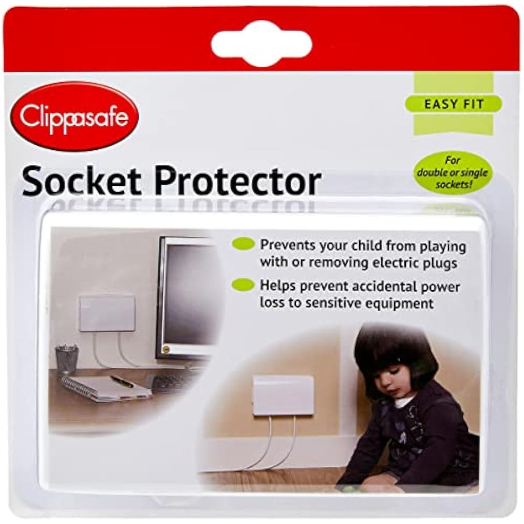 Clippasafe Socket Protector | Child Safety Electrical Cover - 1 Pack