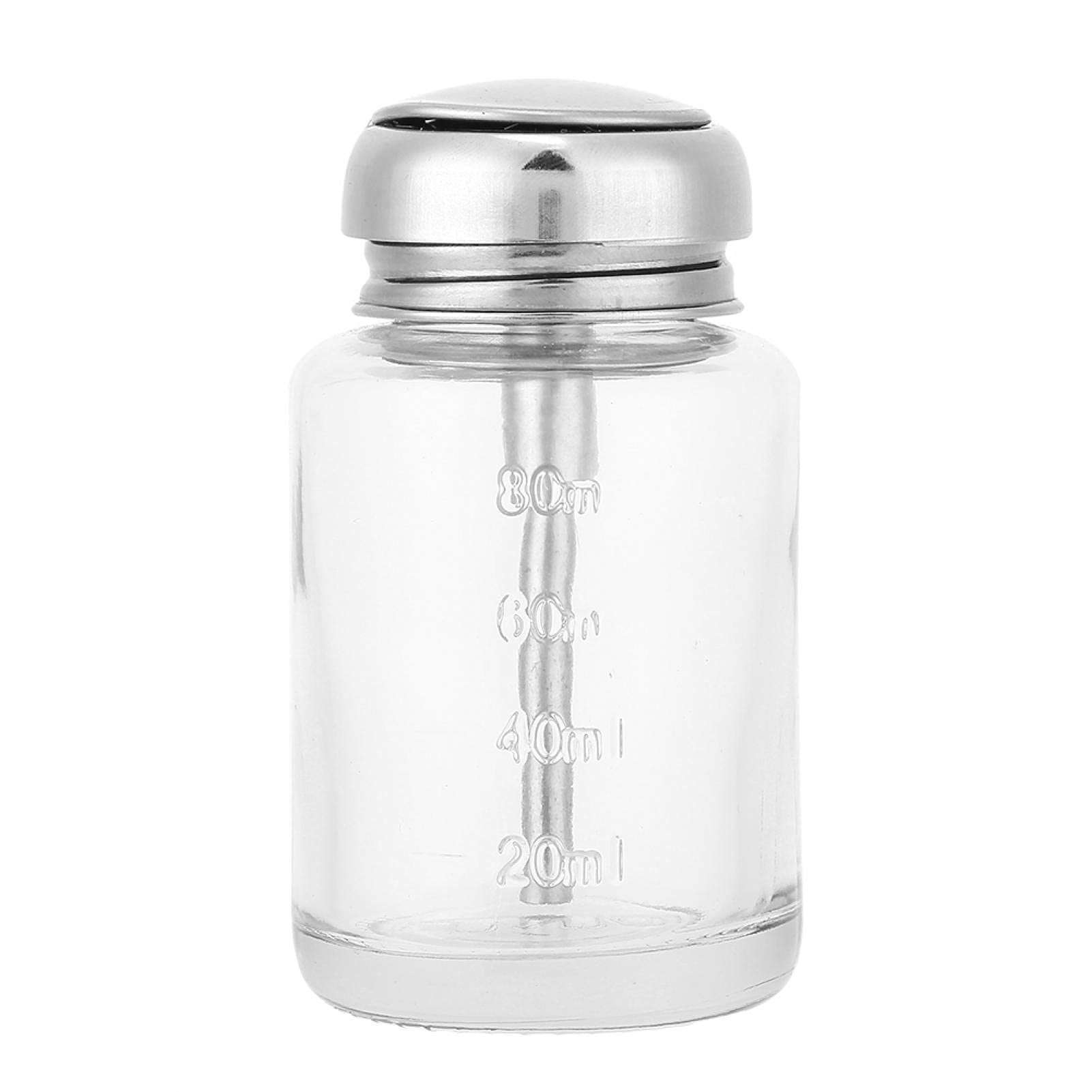 Glass Nail Polish Remover Pump – 80ml Liquid Dispenser Bottle