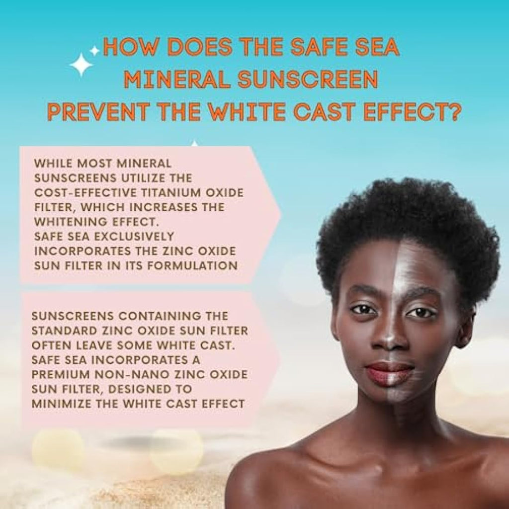 Safe Sea SPF 50 Zinc Oxide Mineral Sunscreen & Anti-Jellyfish Lotion