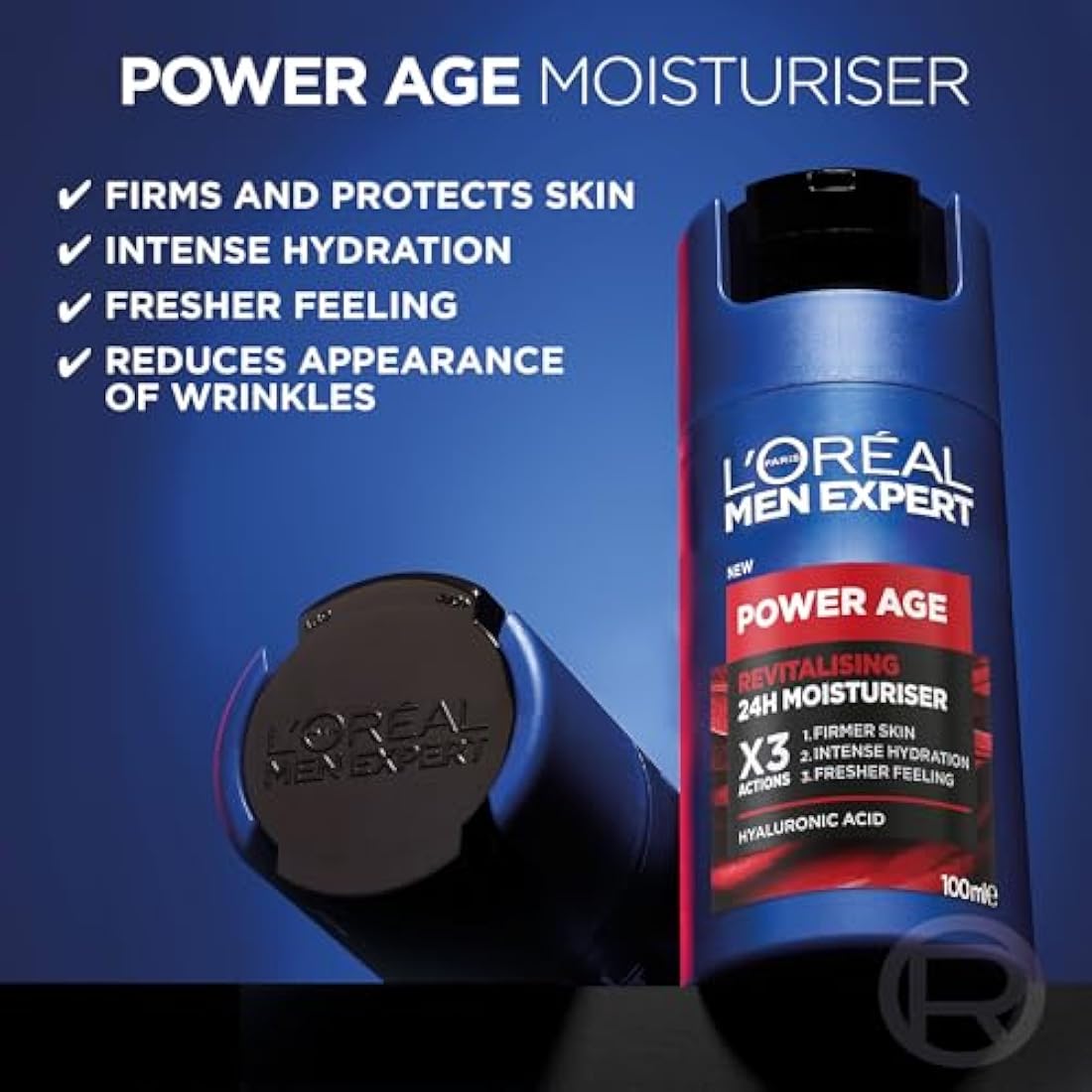 L'Oreal Men Expert Power Age Hyaluronic Acid Face Moisturiser - 100ml