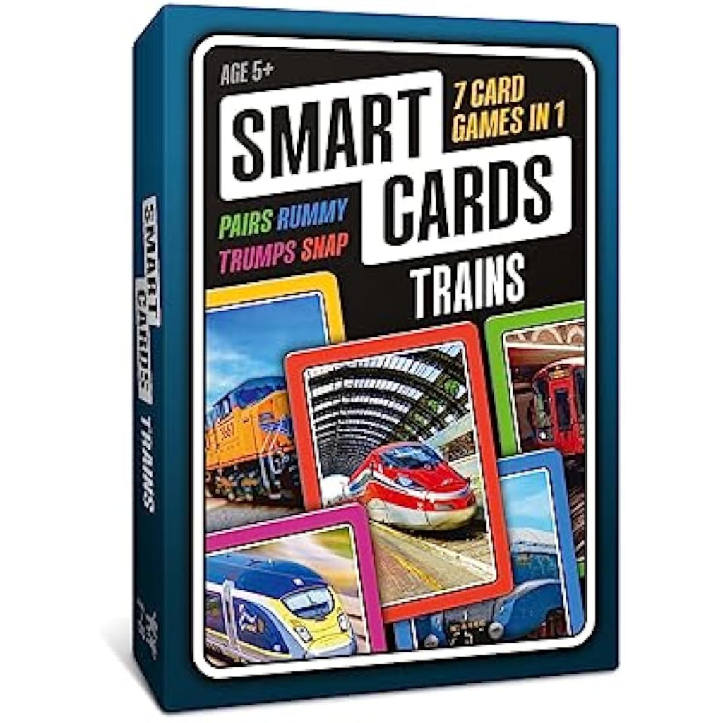 Trains Card Game – 7-in-1 Educational Travel Game for Kids