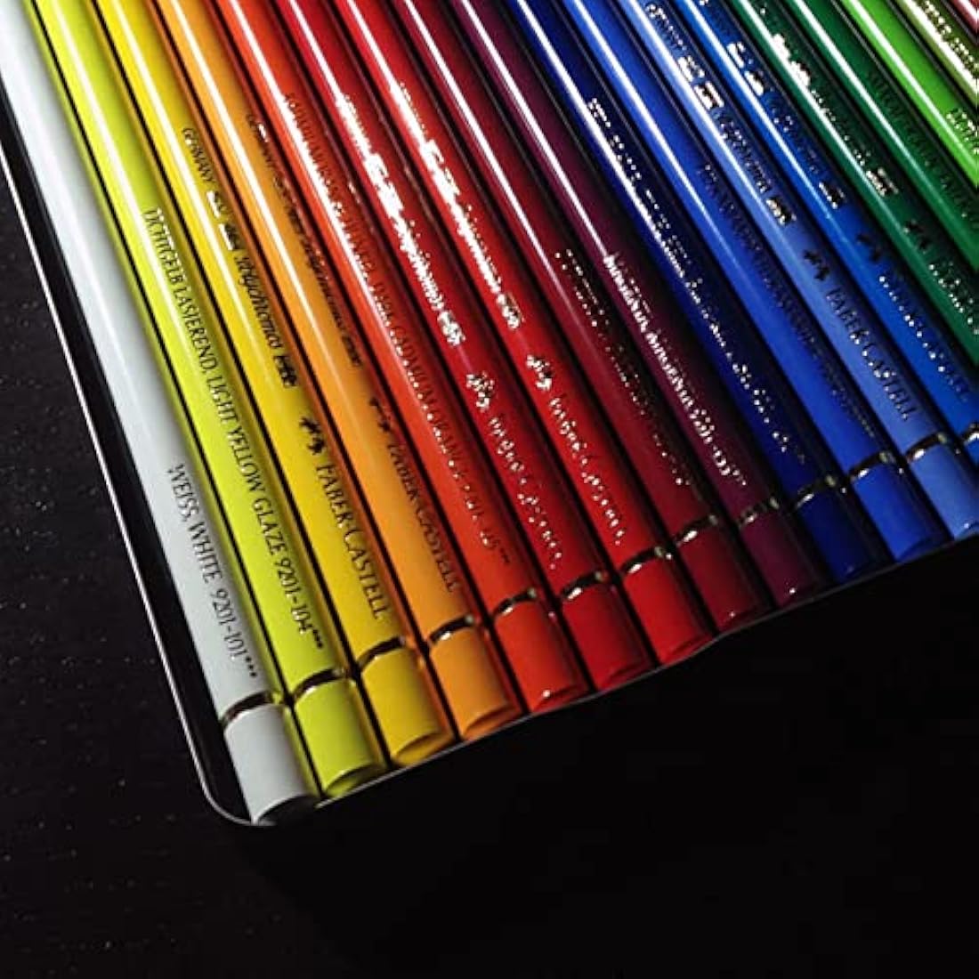 Faber-Castell Polychromos Colour Pencils | Tin of 24 Artist Pencils
