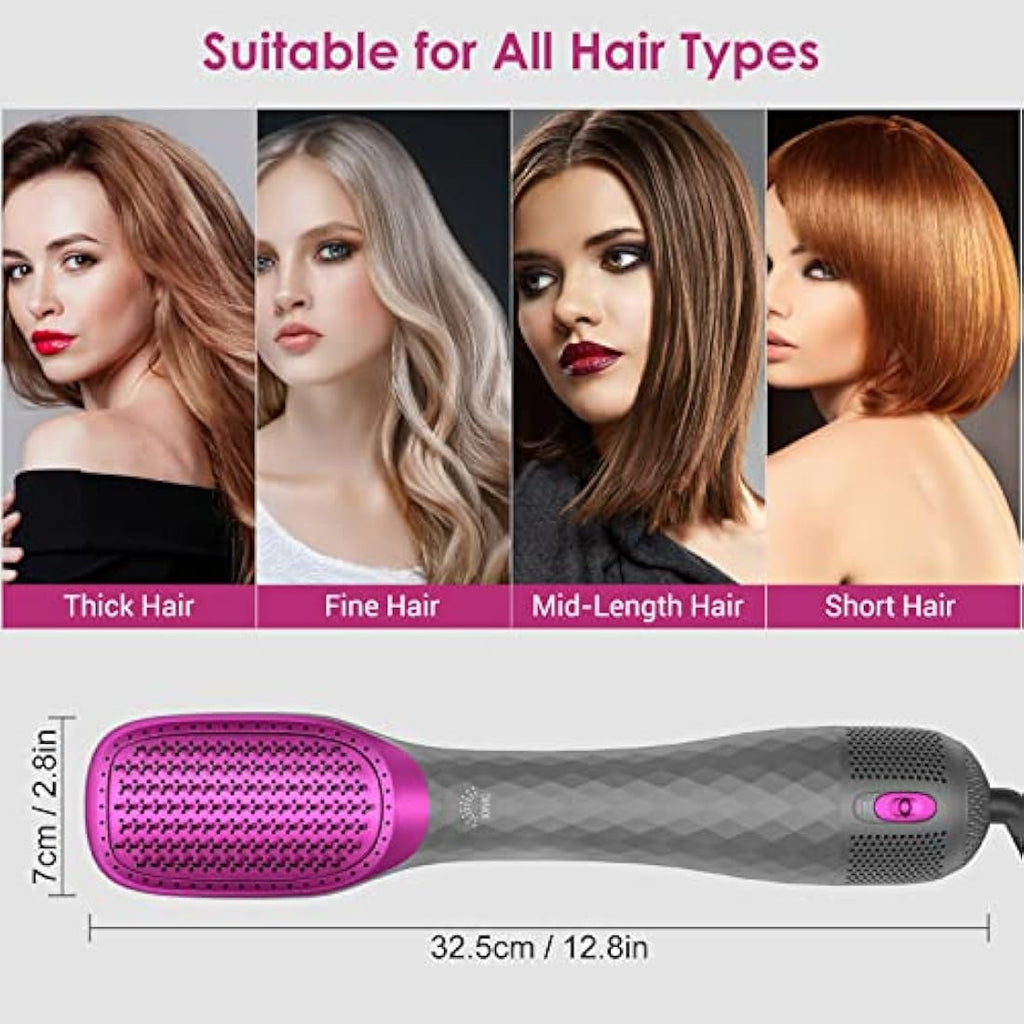 APOKE 3-in-1 Hair Dryer Brush | 1200W Ionic Hot Air Styler & Volumizer
