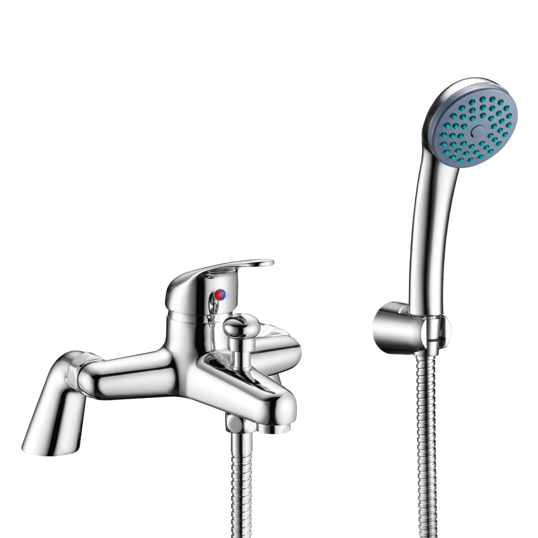 Veebath Chrome Bath Shower Mixer Tap with Hose and Shower Head