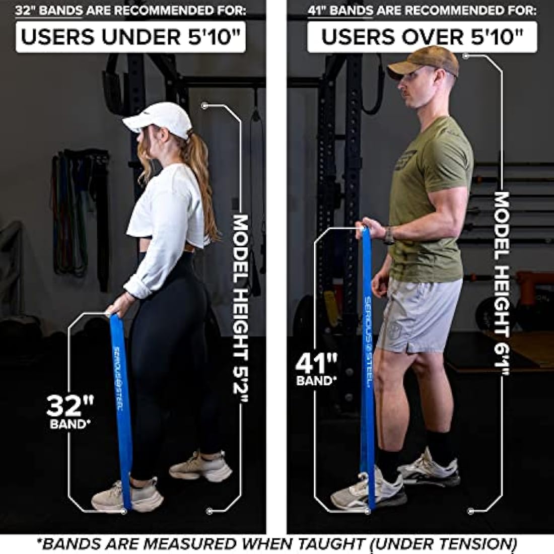 Serious Steel 32" Resistance Training Bands - 6 Piece Latex Set