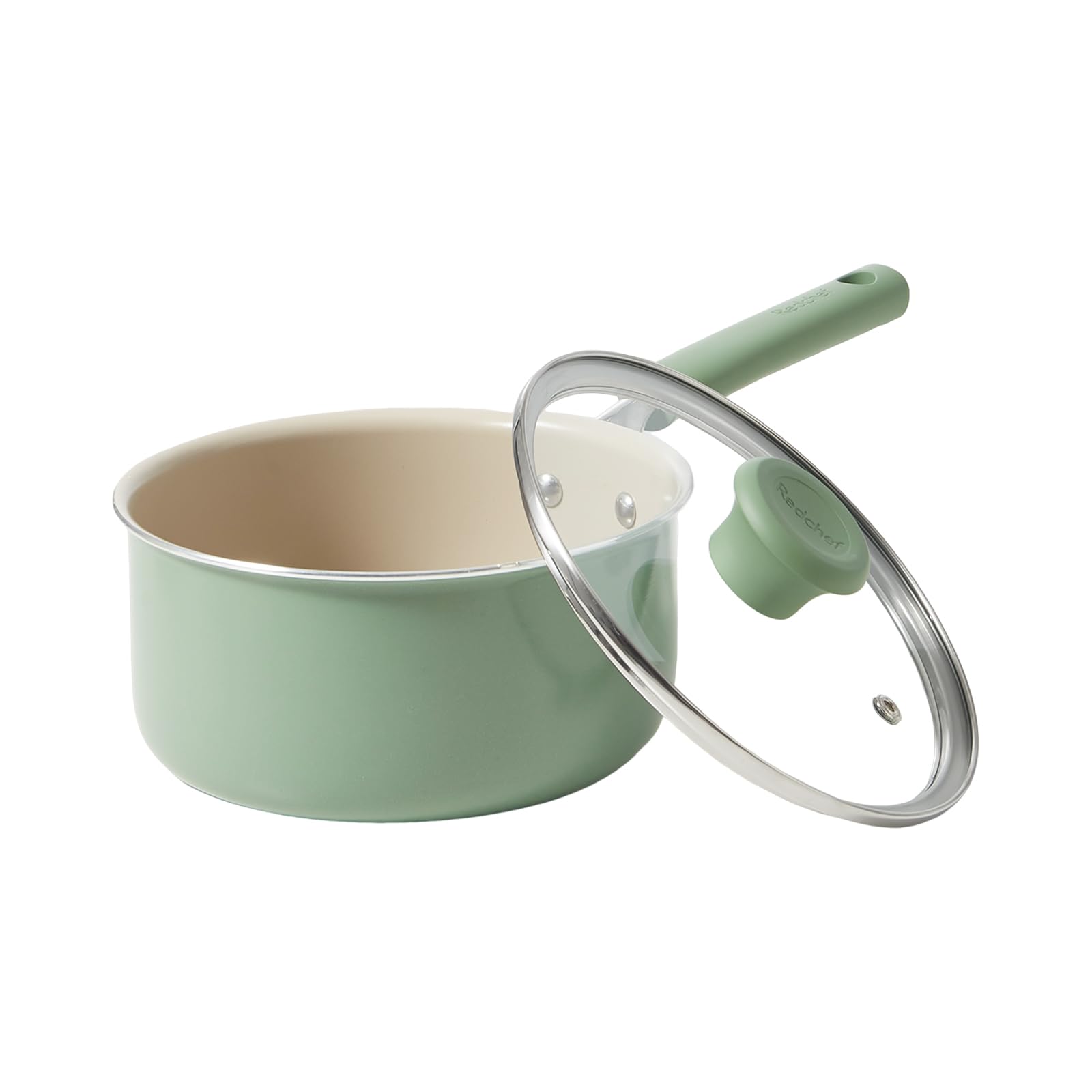 Redchef 18cm Ceramic Nonstick Saucepan with Lid | PFAS-Free Small Pot