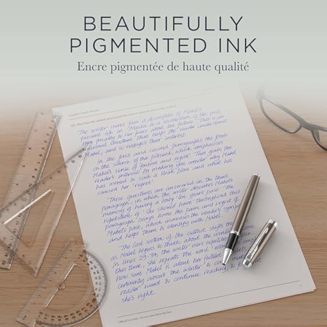 Parker Rollerball Pen Refills | Medium Point Black Quink Ink | 2 Count