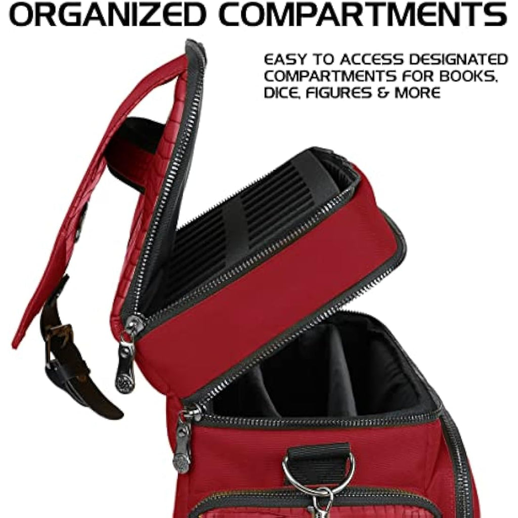 ENHANCE Dragon Hide RPG Adventurer's Bag | DND Miniature Storage Vault