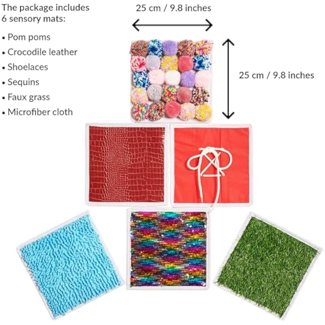 Jolof Store Tactile Sensory Wall Panels & Floor Tiles - 6pc Set