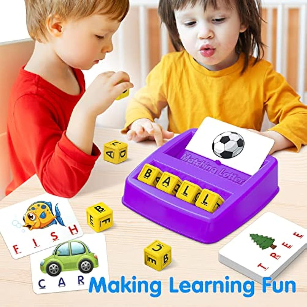 HahaGift Matching Letter Spelling Game - Educational Toddler Learning Toy