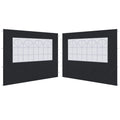 ABCCANOPY 3M Gazebo Sidewalls | 2-Pack Waterproof Window Panels, Black