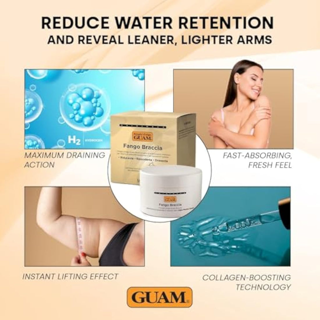 GUAM Seaweed Mud Arm Slimming & Firming Cream - 250ml with 10 Sleeves