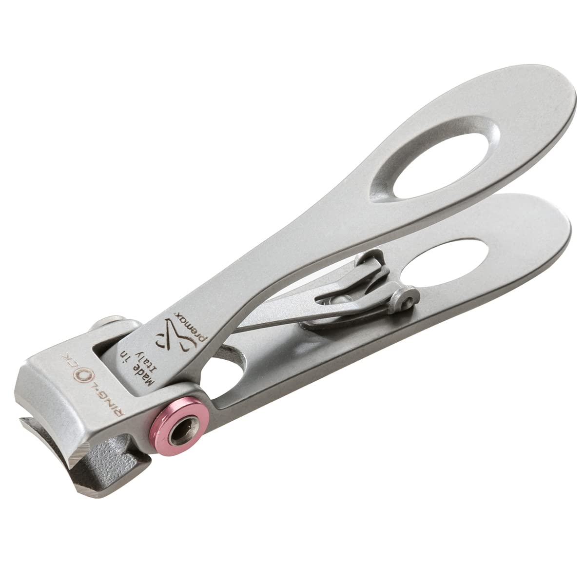 REMOS Stainless Steel Nail Clipper - Pink 7cm Precision Manicure Tool