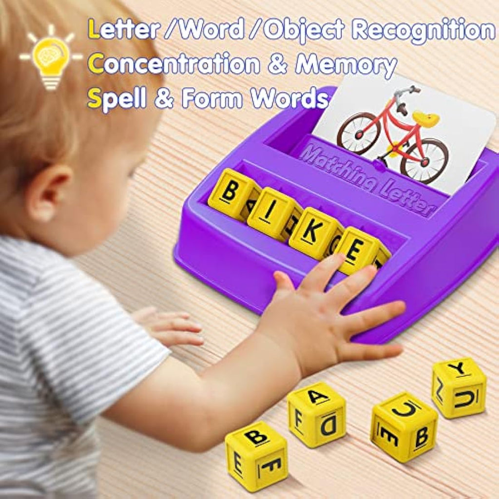 HahaGift Matching Letter Spelling Game - Educational Toddler Learning Toy