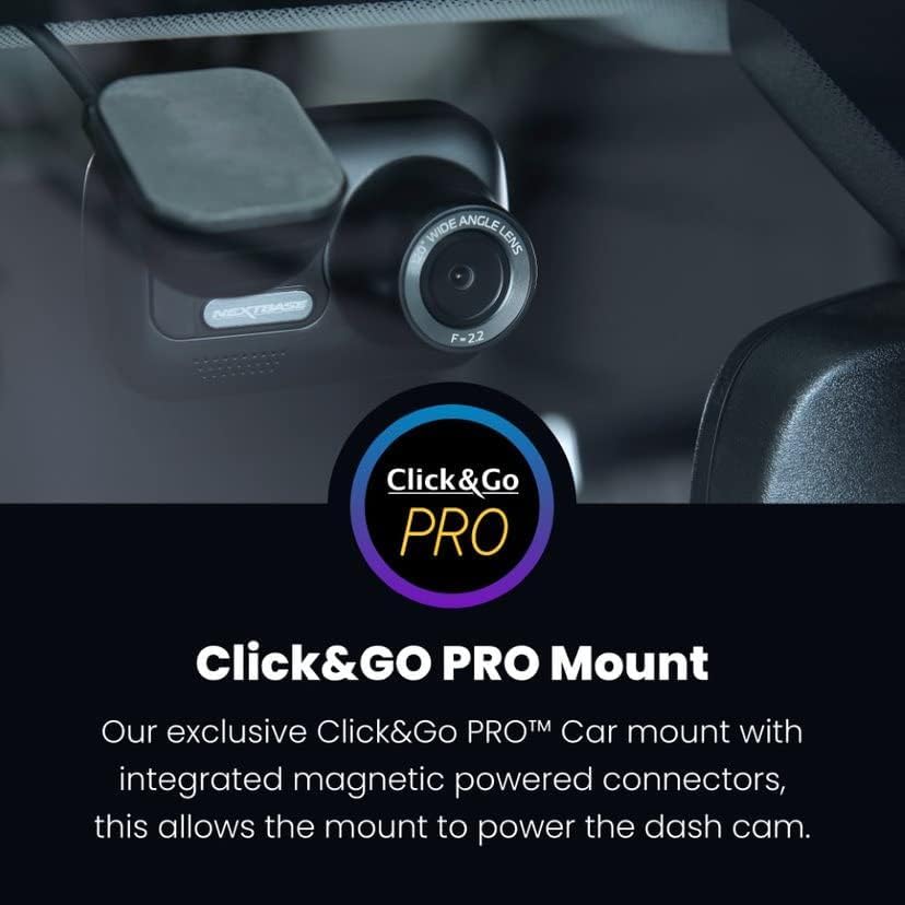 Nextbase Click & Go PRO GPS Dash Cam Mount for Series 2 322GW-622GW