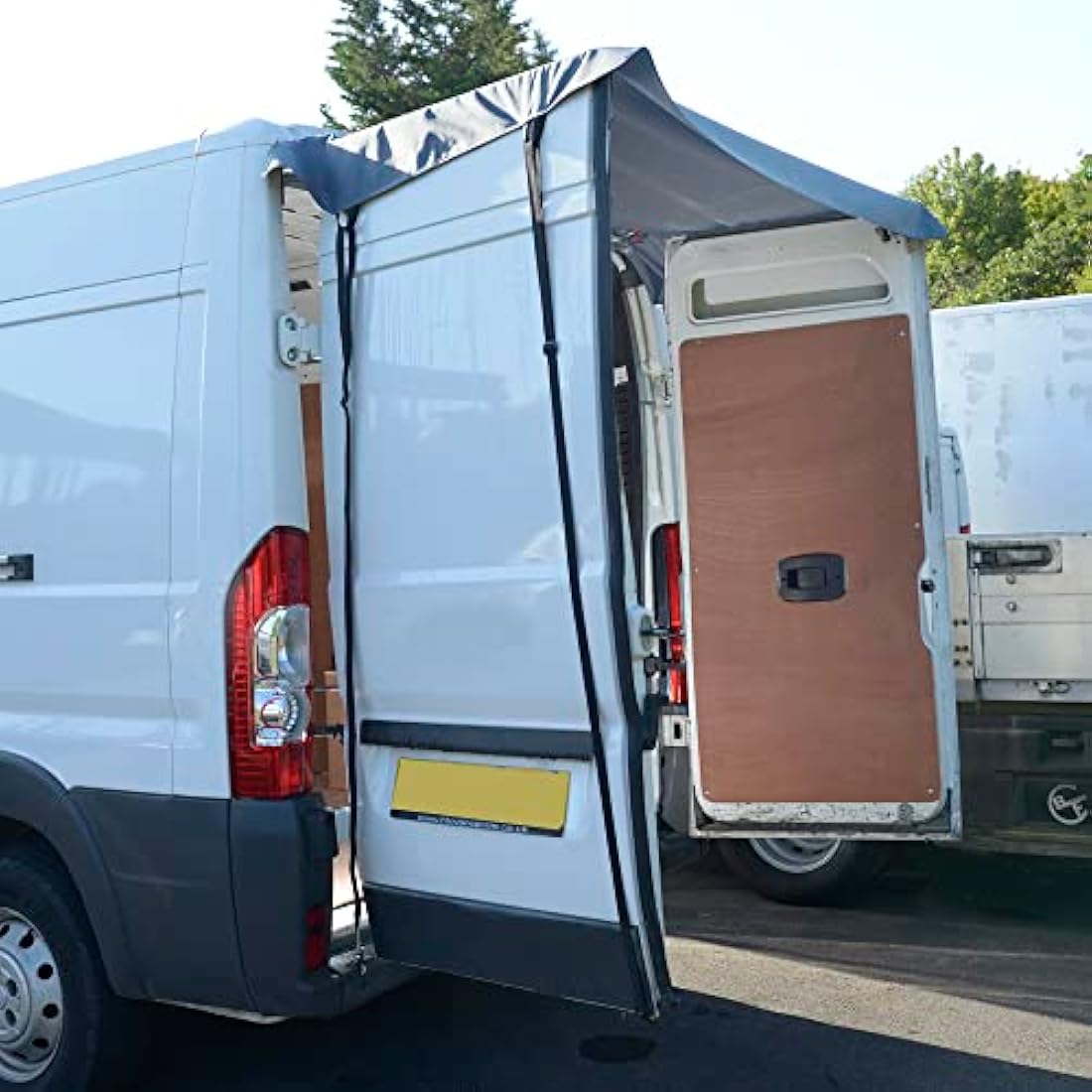 UK Custom Covers Tailored Rear Barn Door Awning Cover - Iveco Daily