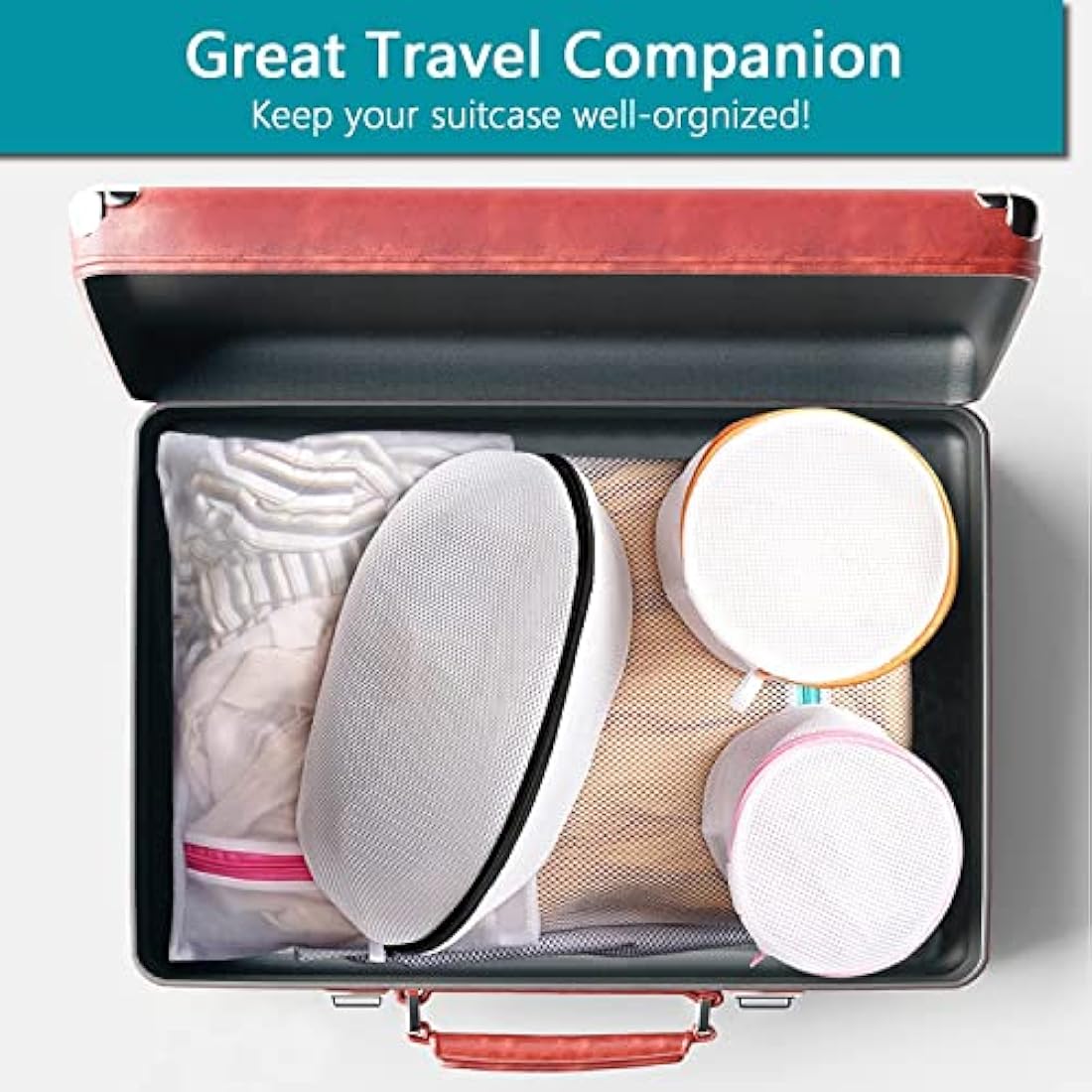 Prezon Mesh Laundry Bag for Shoes and Sneakers – Durable 2-Pack Set