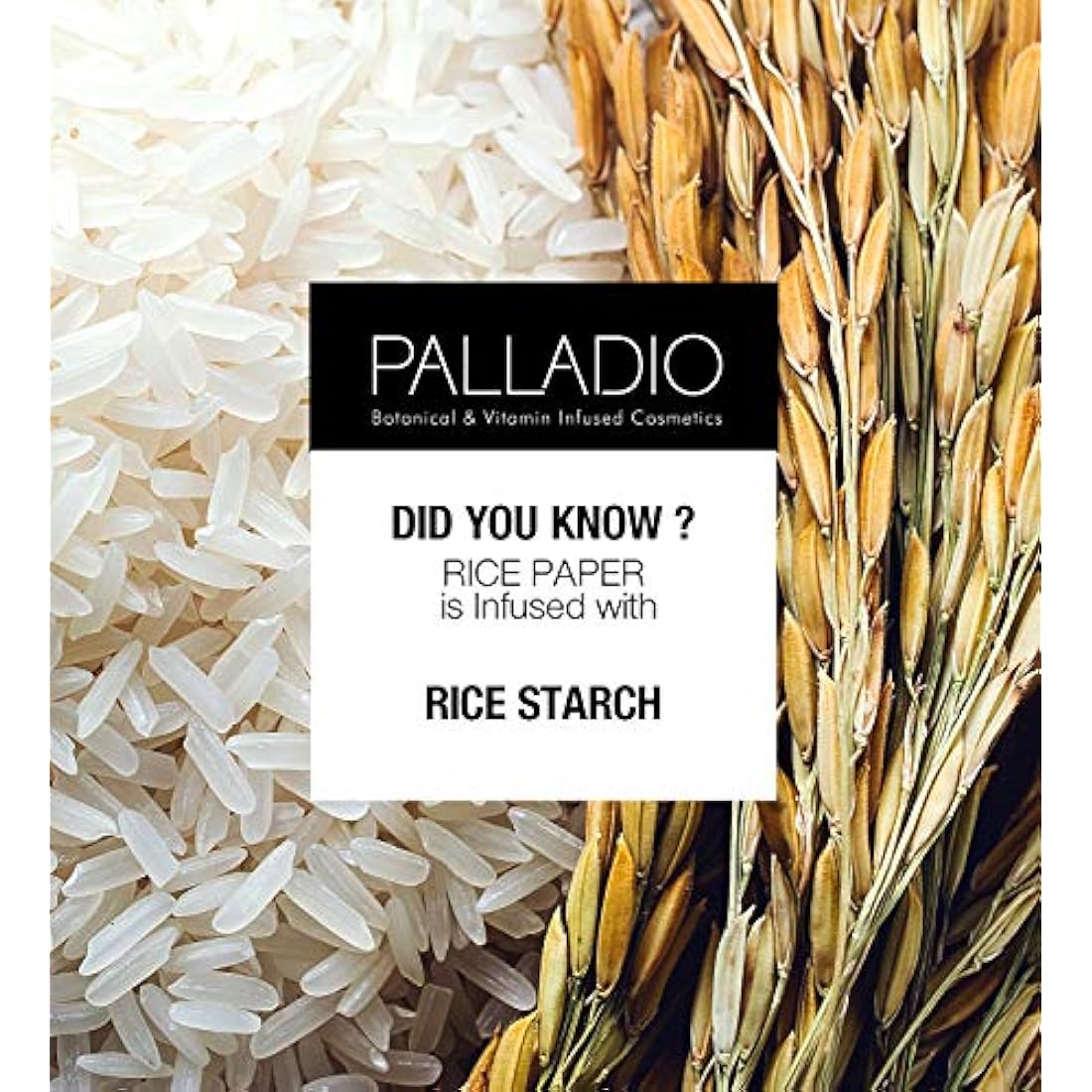 Palladio Rice Paper Blotting Sheets - Oil Absorbing Face Tissues, 6 Pack