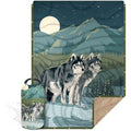 KawaGebo Kamp Sherpa Camping Blanket | Warm Puffy Quilt & Poncho