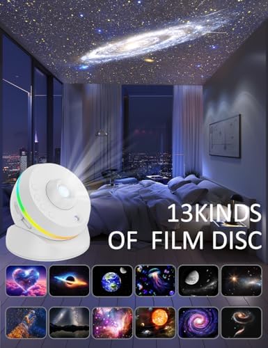 13-in-1 Galaxy Projector – 4K HD Meteor Planetarium Light
