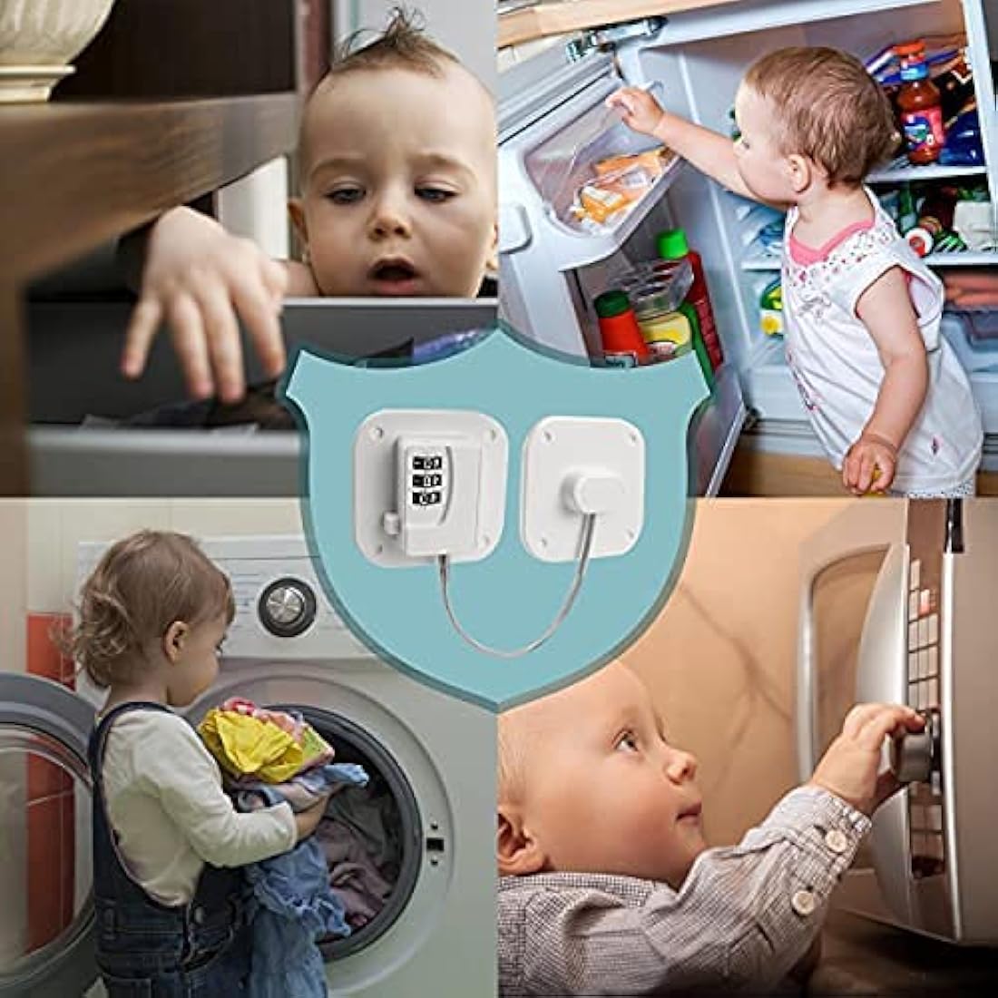 Evilsoul Password Fridge Lock – 2PCS Child Safety Refrigerator Locks