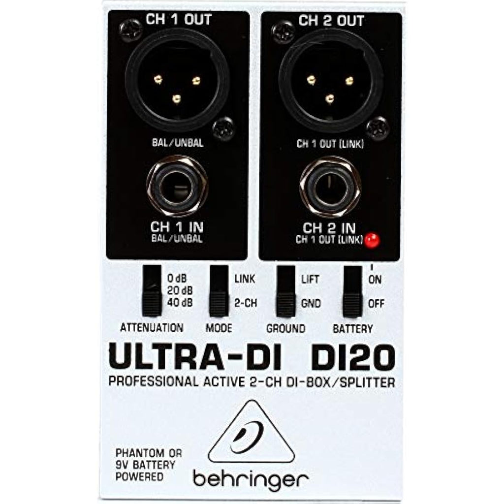 Behringer DI20 Ultra-DI 2-Channel DI Box and Active Signal Splitter