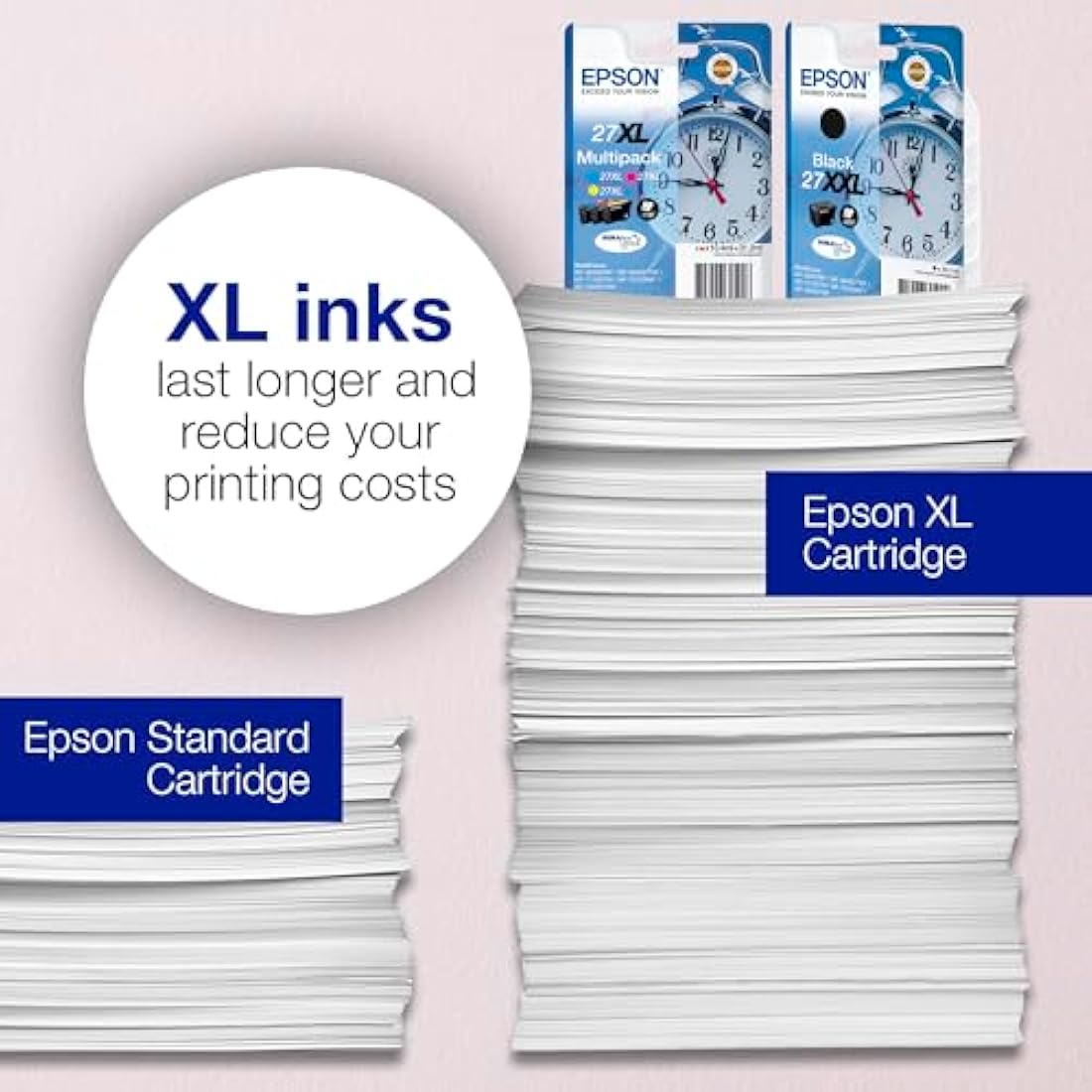 Epson 27XL Black High Yield Ink Cartridge | Genuine DuraBrite Ultra