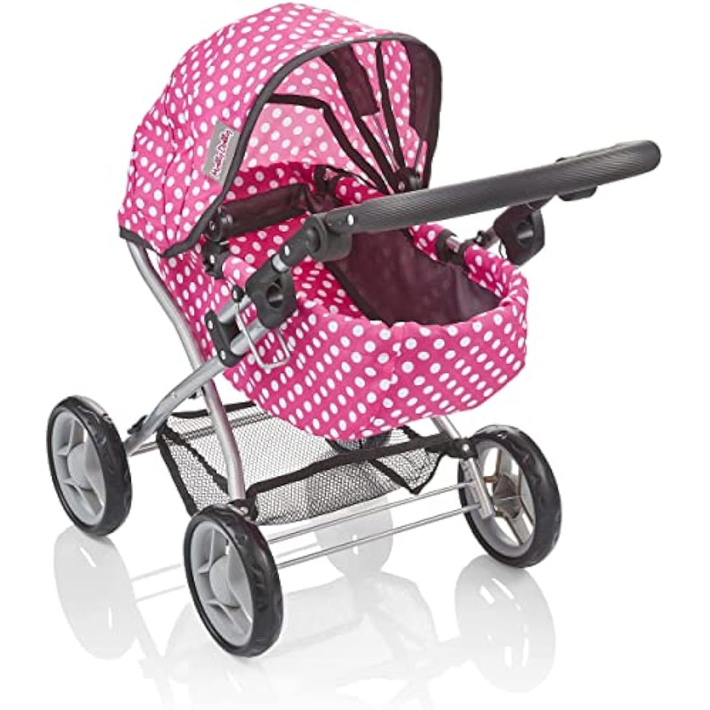 Molly Dolly My First Dolls Pram – Adjustable Toy Stroller for Ages 2-5