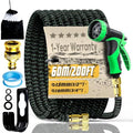 200FT Expandable Garden Hose with 10-Pattern Spray Nozzle