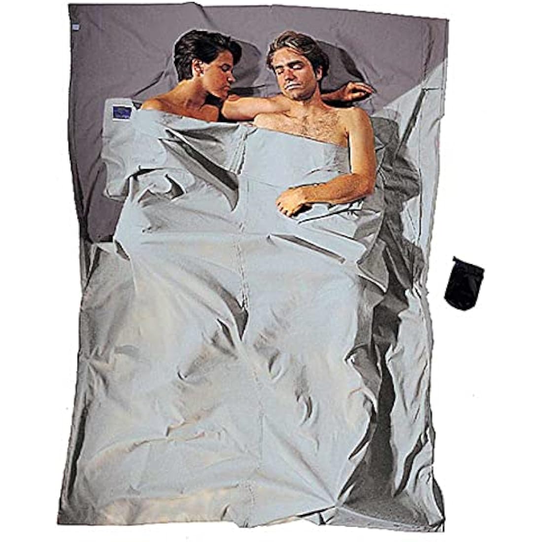 Cocoon Travel Quilt – 100% Cotton Thermal Camping Blanket, Grey