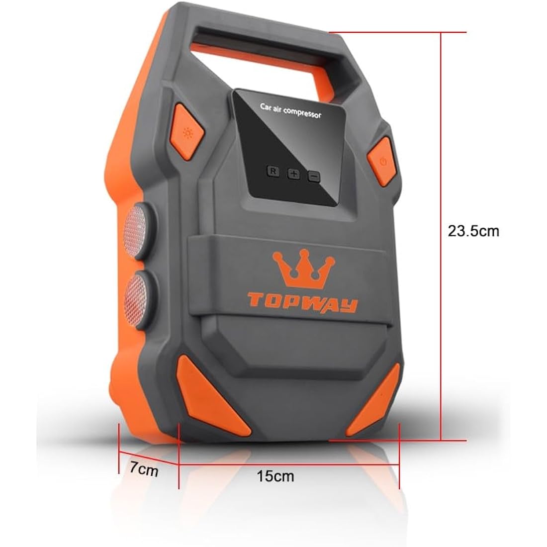 TOPWAY 12V Digital Tyre Inflator – 150 PSI Air Compressor with SOS Light