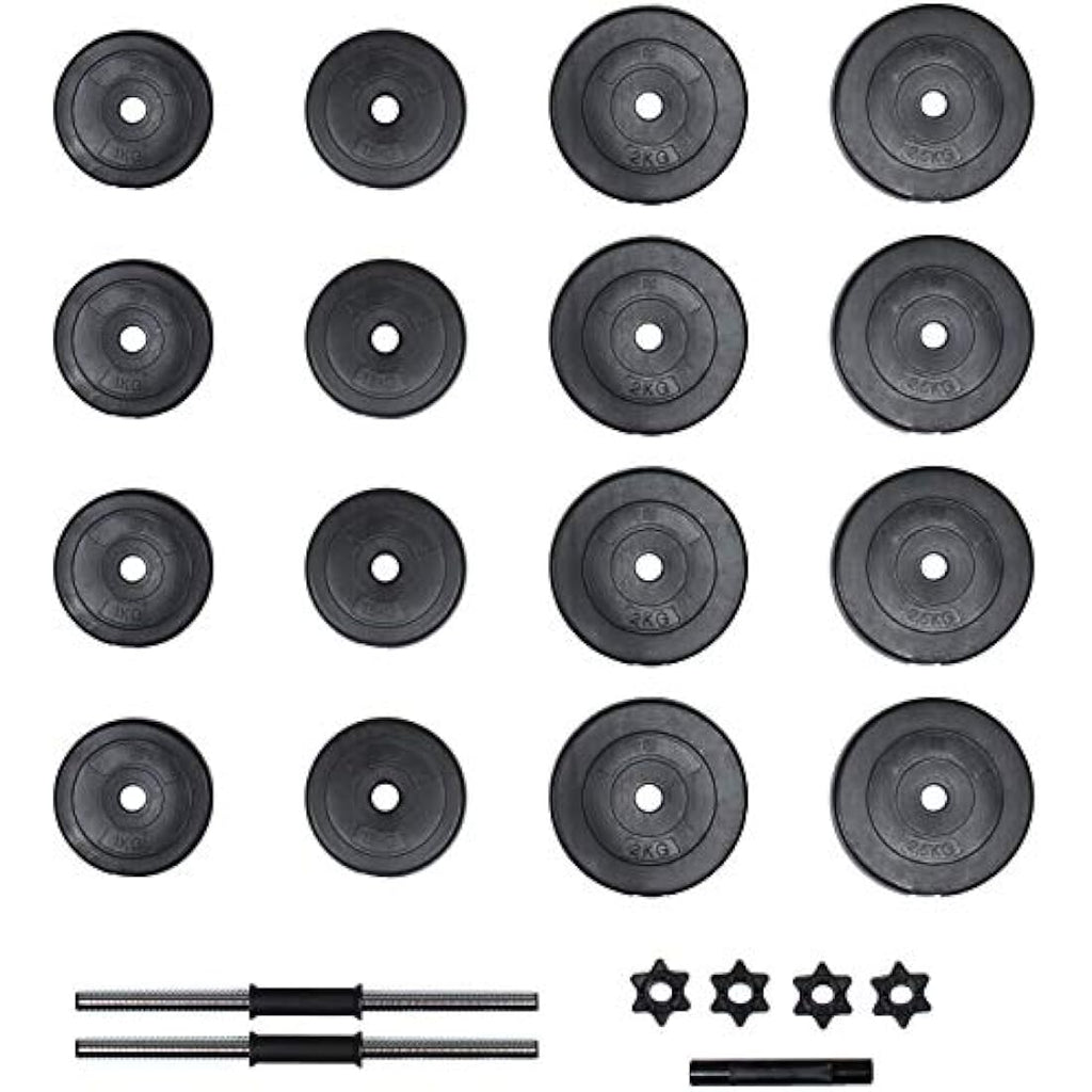 RIP X 30kg Adjustable Dumbbell & Barbell Weight Set - Chrome Steel