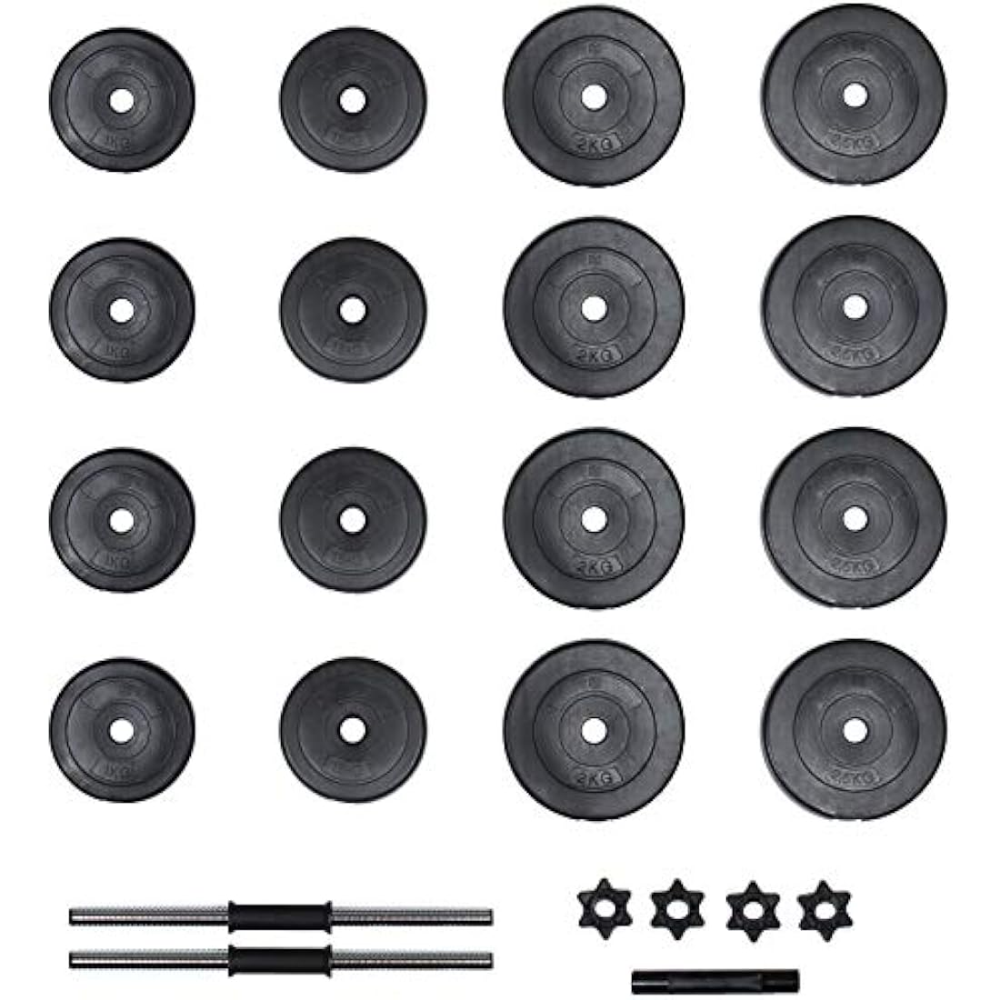 RIP X 30kg Adjustable Dumbbell & Barbell Weight Set - Chrome Steel