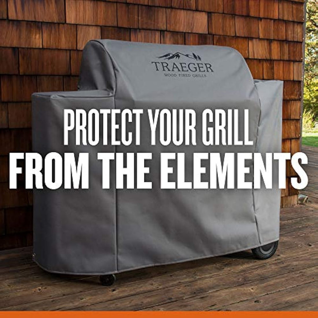 Traeger Ironwood 885 Grill Cover – Heavy-Duty Water Resistant Gray