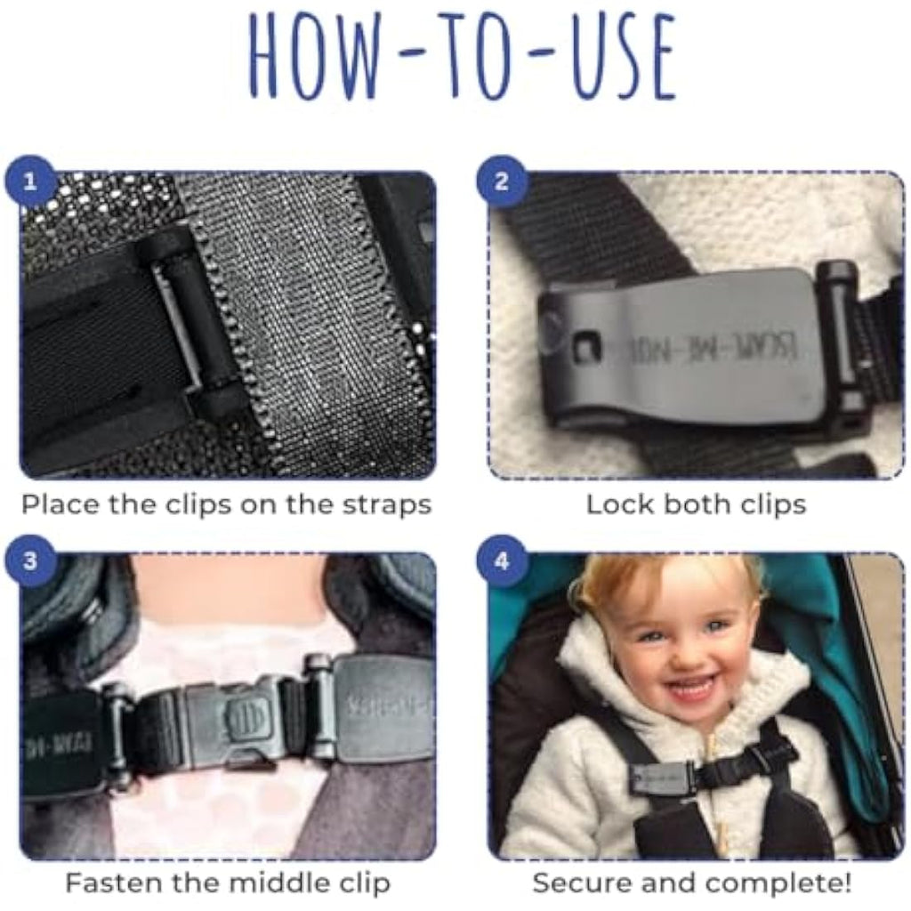 Anti-Escape Chest Clip Twin Pack – Universal Safety Harness