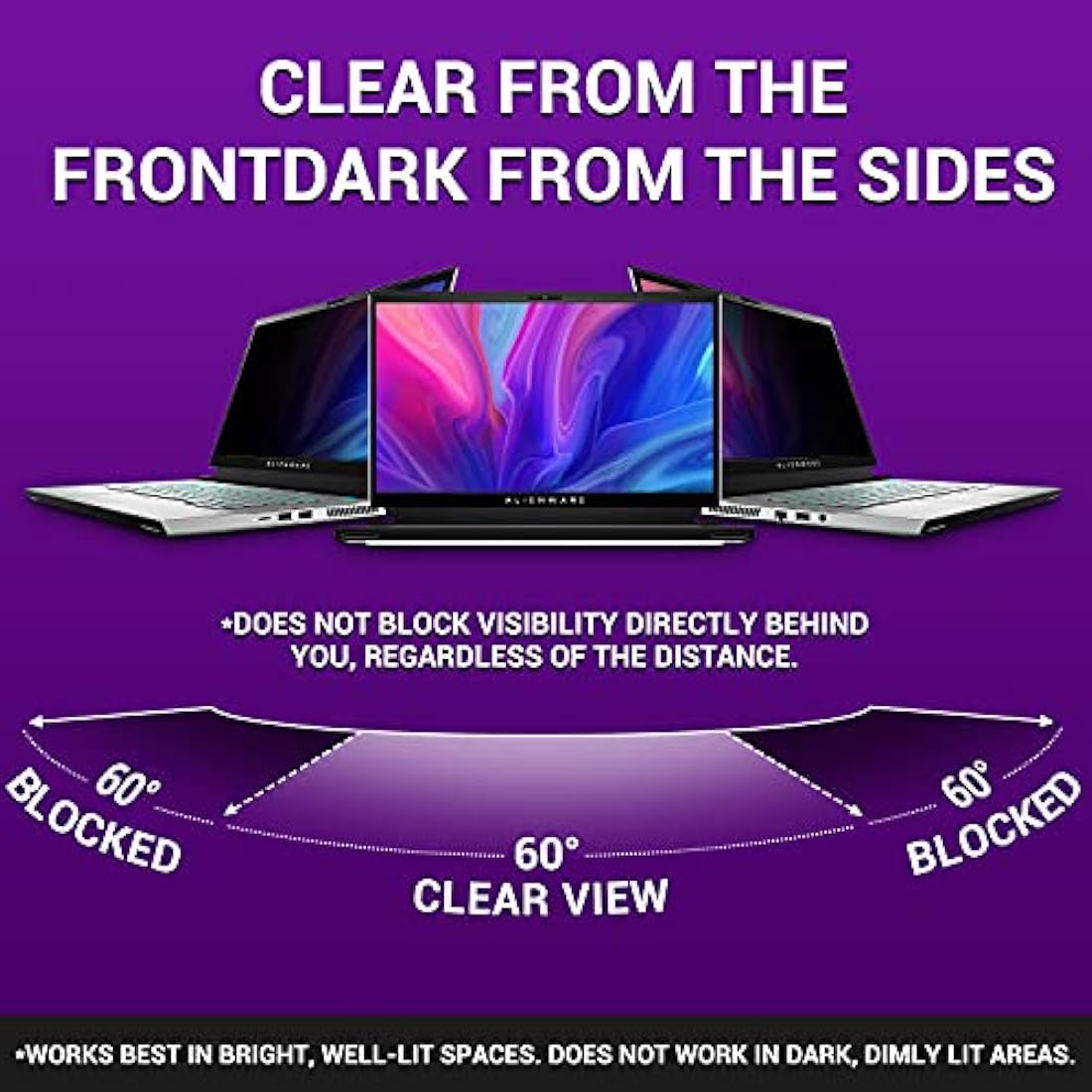 AiMok 15.6" 16:9 Privacy Screen Protector | Anti-Blue Light & Glare