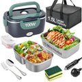 BYbrutek 100W Electric Lunch Box – 1.5L Stainless Steel Food Warmer