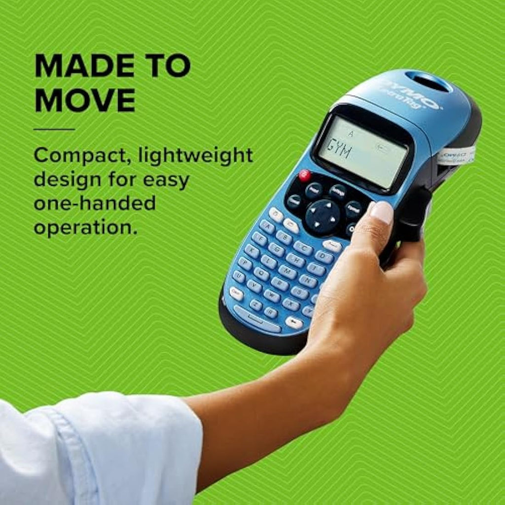 Dymo LetraTag LT-100H Label Maker Starter Kit with 2 Tape Rolls & Holder