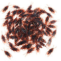 Realistic Fake Cockroaches – 60pc Plastic Prank Prop Toys