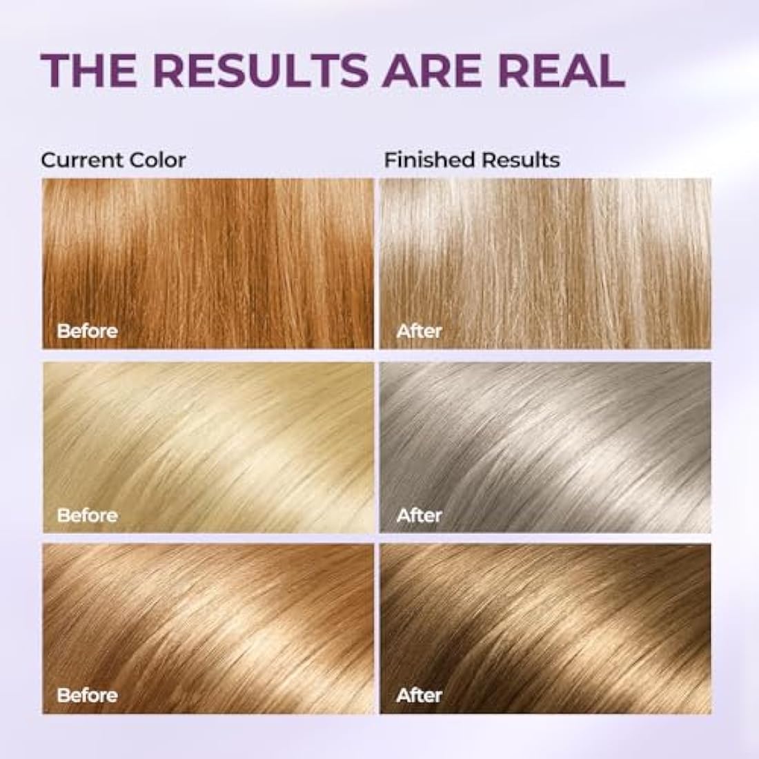Karseell Purple Shampoo and Hair Mask Set for Blonde & Silver Hair