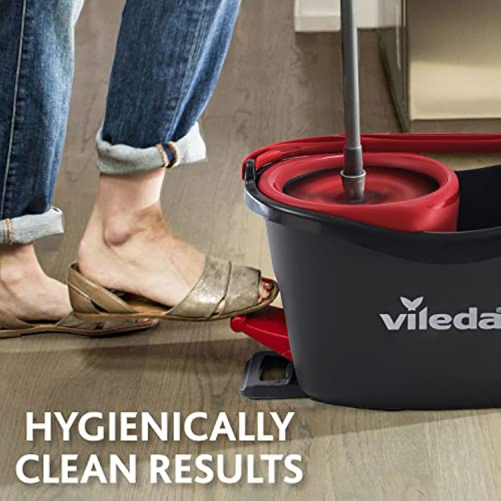 Vileda Turbo 3-in-1 Spin Mop and Bucket Set | Microfibre Floor Cleaner