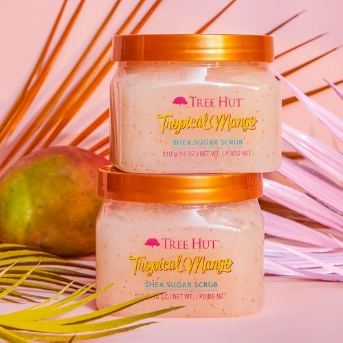 Tree Hut Tropical Mango Shea Sugar Body Scrub – Organic Exfoliant 18 oz