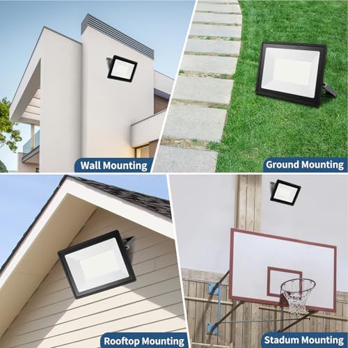 Ankishi 200W LED Floodlight | IP66 Waterproof 6500K Outdoor Security Light
