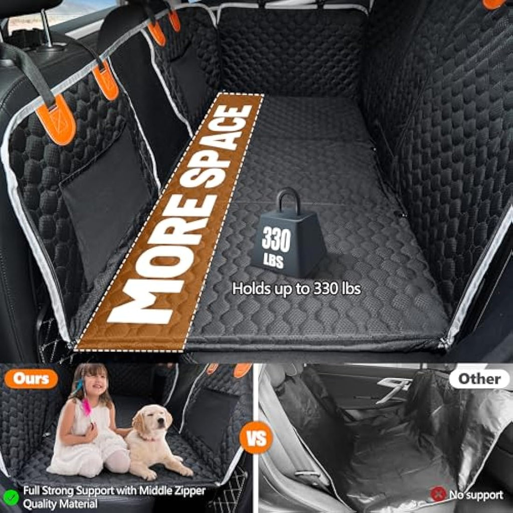 Dog Car Seat Cover – Waterproof Pet Hammock for SUV & Truck