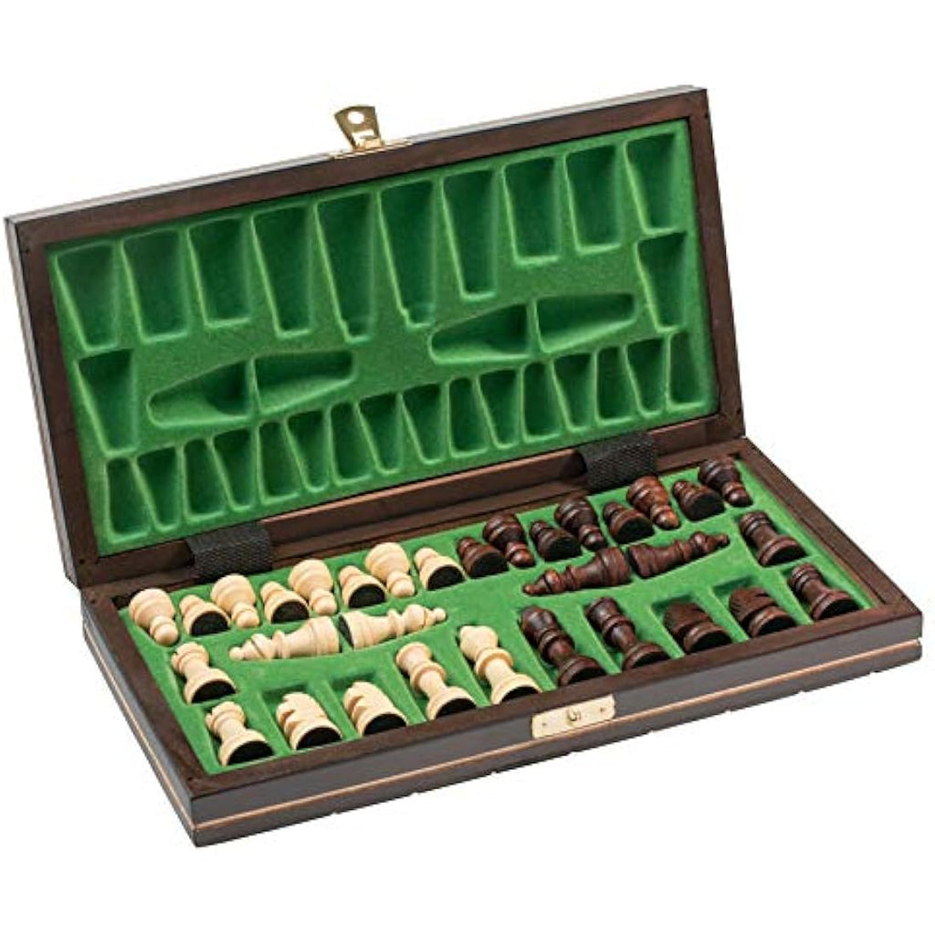Master of Chess Magnetic Wooden Chess Set – Handcrafted 10in Travel Game