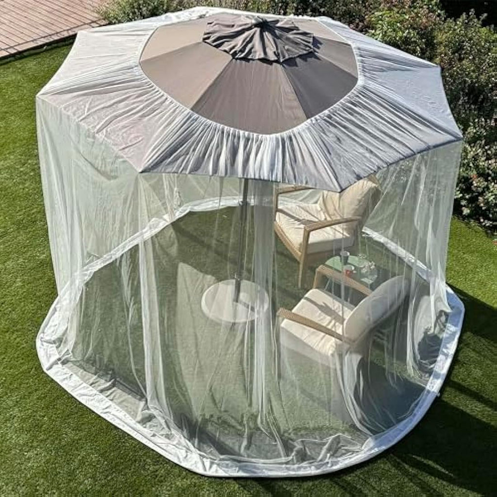 9.2 FT Umbrella Mosquito Net – Heavy Duty Patio Bug Screen